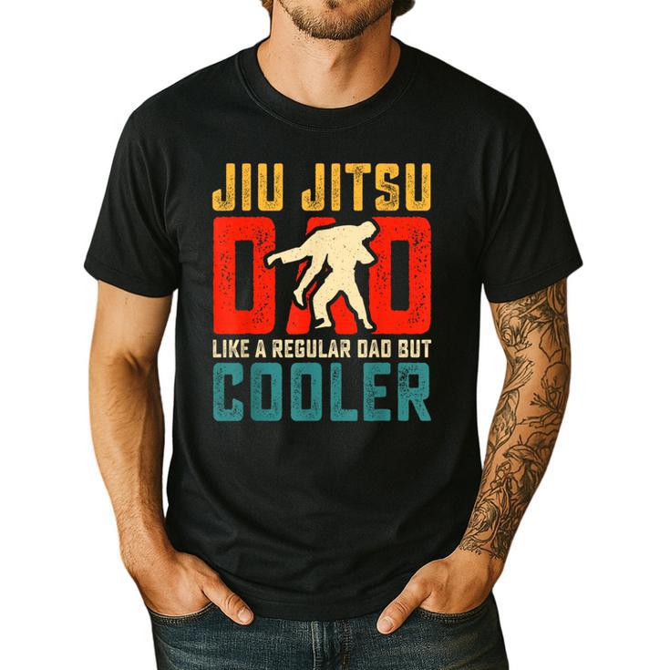 Jiu Jitsu Dad Like A Regular Dad But Cooler Dad Father Men's Casual T-Shirt