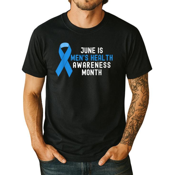 June Is Men’s Health Awareness Month Ribbon For Dad Grandpa Men's Casual T-Shirt