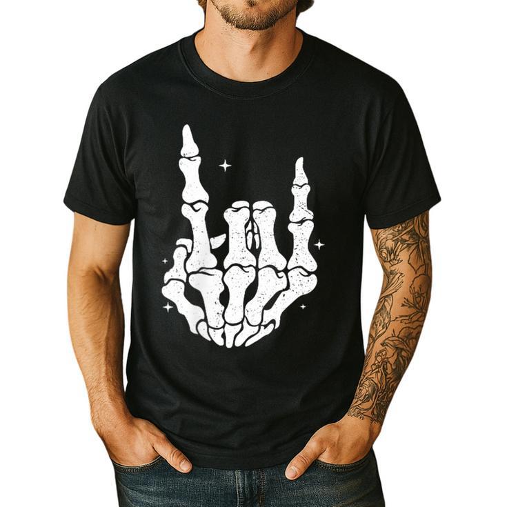 Just A Dad Who Always Came Back 2 Sided Skeleton Men's Casual T-Shirt