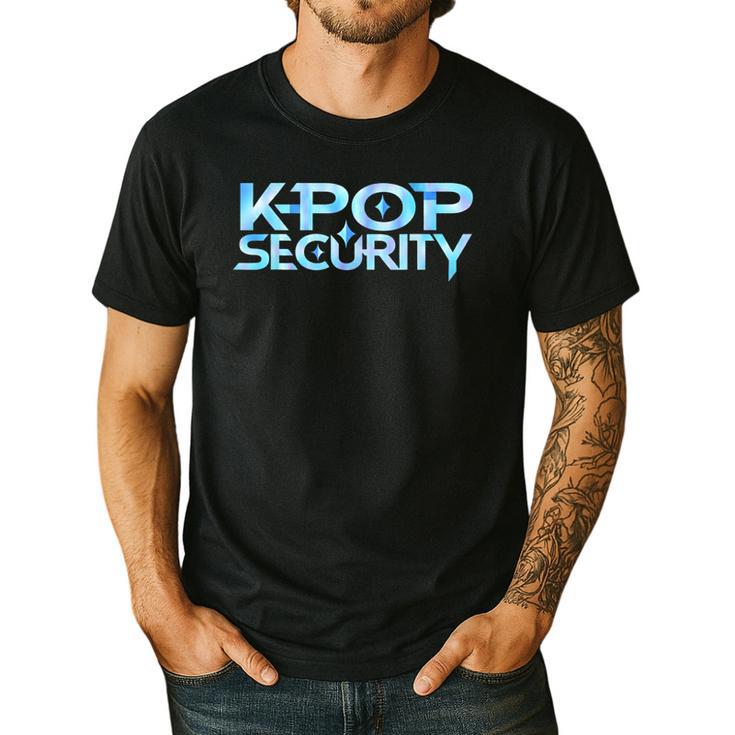 K-Pop Security Mom Dad Kids Birthday Concert Staff Men's Casual T-Shirt
