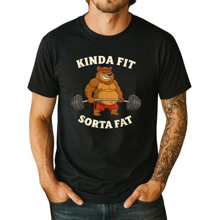 Kinda Fit Sorta Fat  Gym Dad BOD Workout Apparel Men's Casual T-Shirt