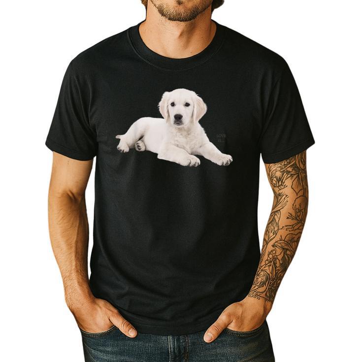 Labrador Retriever Shirt Yellow Love Lab Mom Dog Dad Men's Casual T-Shirt