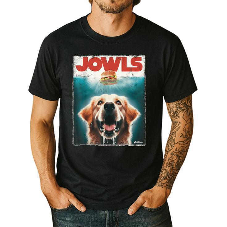 Light Golden Retriever Jowls Top Paws Cream Lab Dog Mom Dad Men's Casual T-Shirt