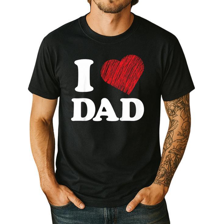 I Love Dad Men's Casual T-Shirt