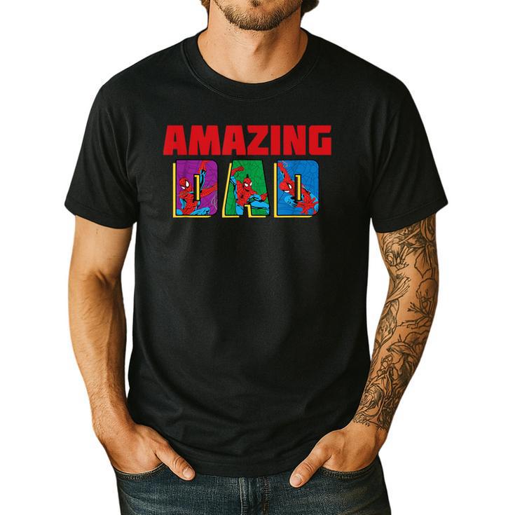 Marvel Spider-Man Amazing Dad Birthday Father’s Day Men's Casual T-Shirt