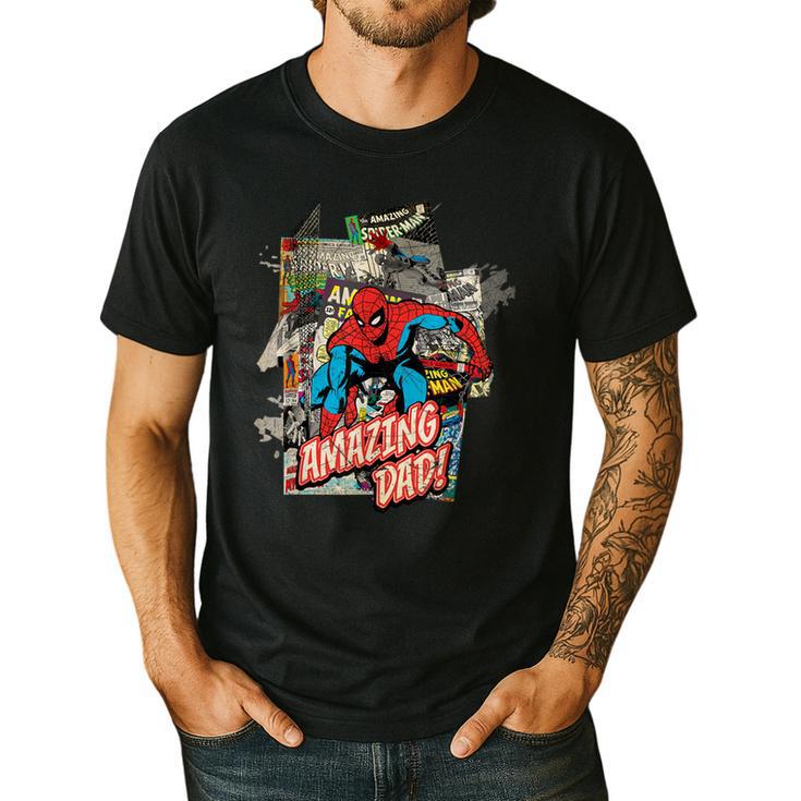 Marvel Spider-Man Amazing Dad Father's Day Men's Casual T-Shirt