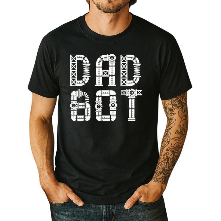 Matching Family Robot Father's Day Dad Bot Men's Casual T-Shirt