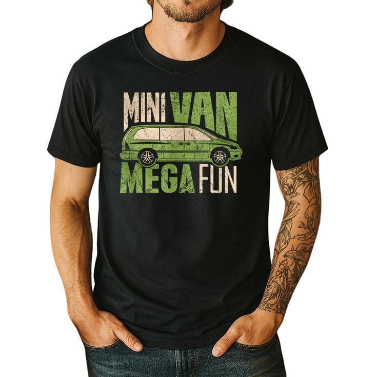 Mini Van Mega Fun Mom Dad T-Shirt Men's Casual T-Shirt