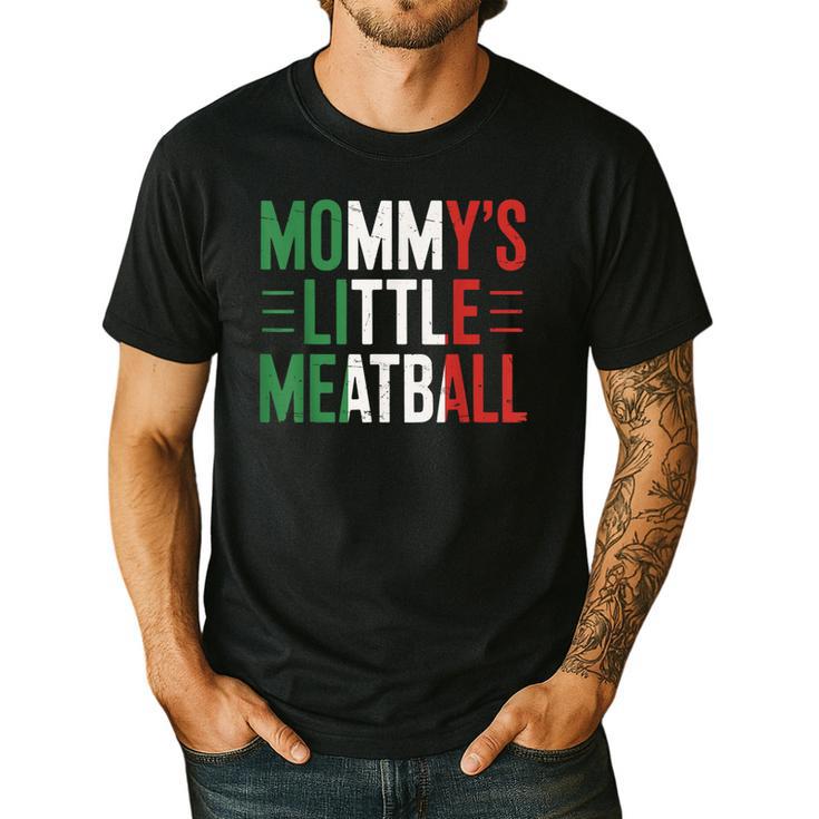 Mommy's Little Meatball Italian Quote Family Dad Mom Kids Men's Casual T-Shirt