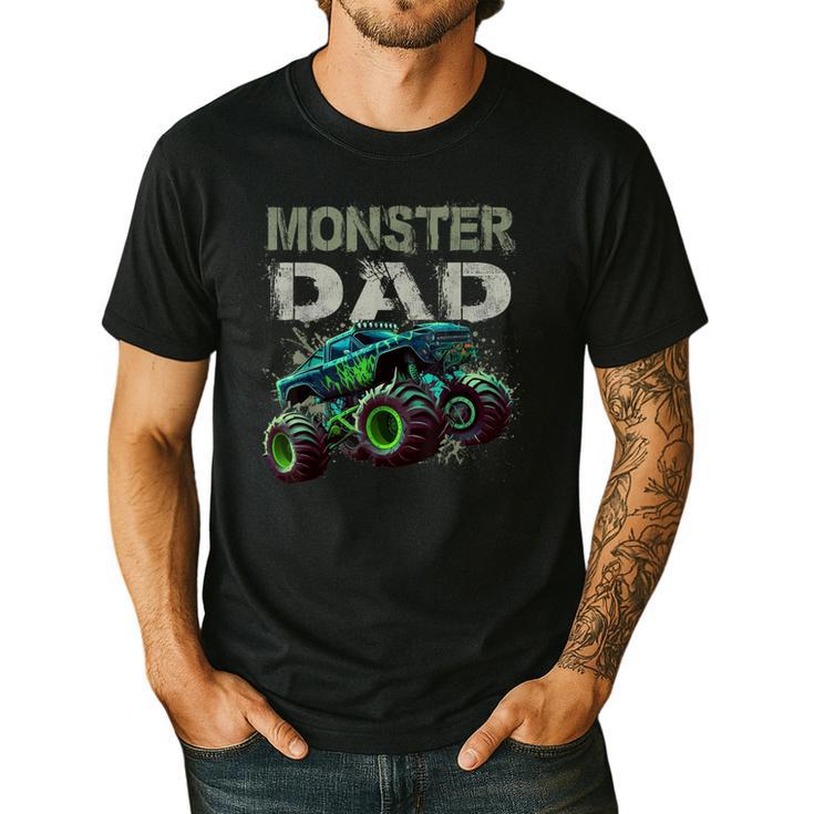 Monster Truck Dad Family Matching Monster Truck Lovers Men's Casual T-Shirt