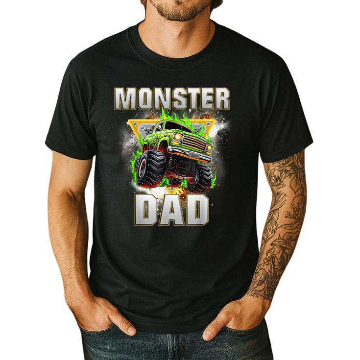Monster Truck Dad Monster Truck Are My Jam Adults Kids Men's Casual T-Shirt