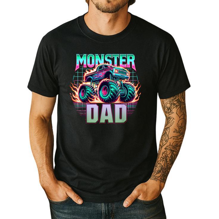 Monster Truck Dad Monster Truck Are My Jam Truck Lovers Men's Casual T-Shirt