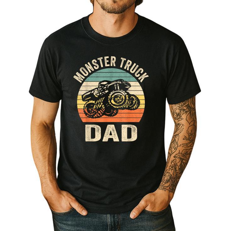 Monster Truck Dad Shirt Retro Vintage Monster Truck Shirt Men's Casual T-Shirt