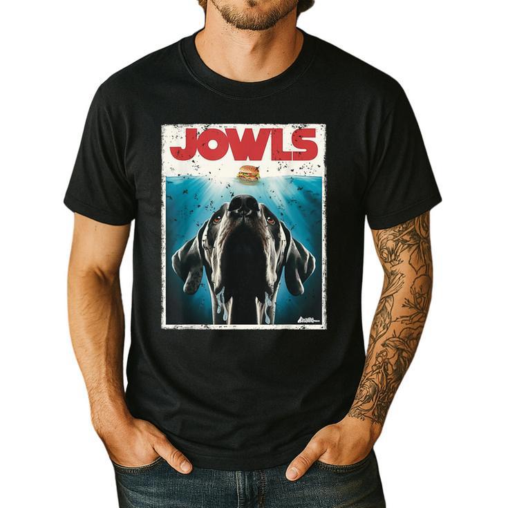 MonsterMuttz Great Dane Jowls Paws Top Drooling Dog Mom Dog Dad Men's Casual T-Shirt