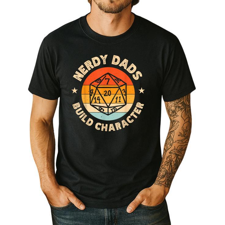 Nerdy Dads Build Character Men's Casual T-Shirt