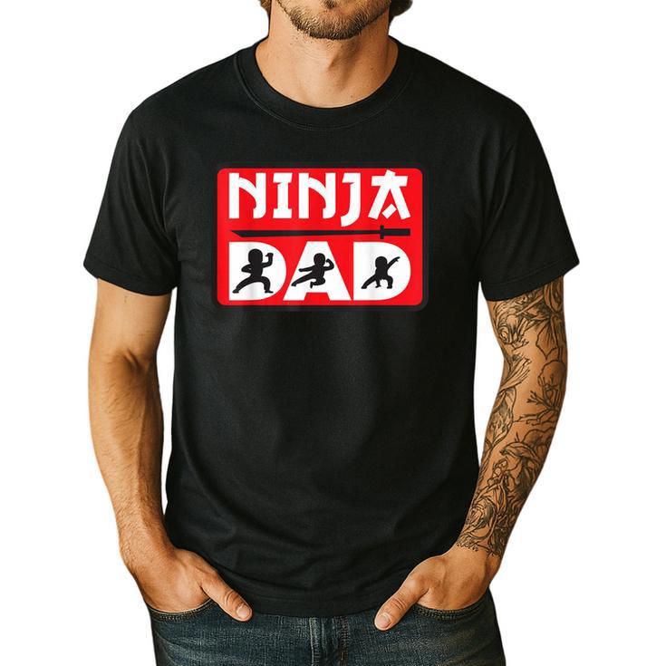 Ninja Dad Matching Family Ninja Warrior Men's Casual T-Shirt
