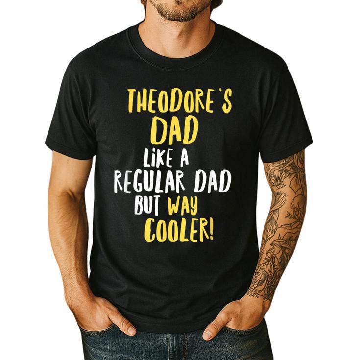 Theodore's Dad Text Men Boys Men's Casual T-Shirt