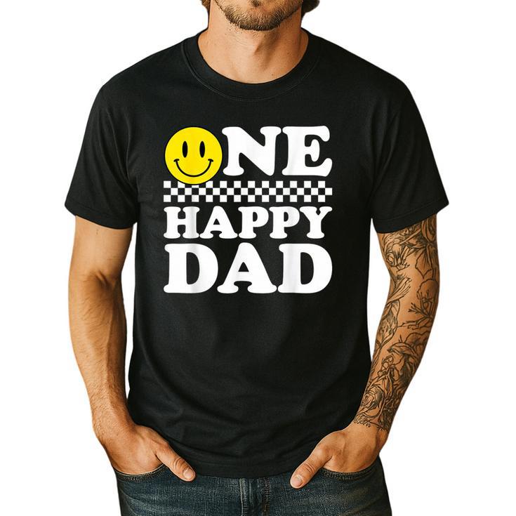 One Happy Dude Dad 1st Birthday Family Matching Men's Casual T-Shirt