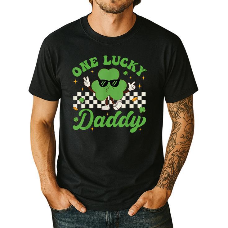 One Lucky Daddy St Patricks Day Dad Father Men's Casual T-Shirt