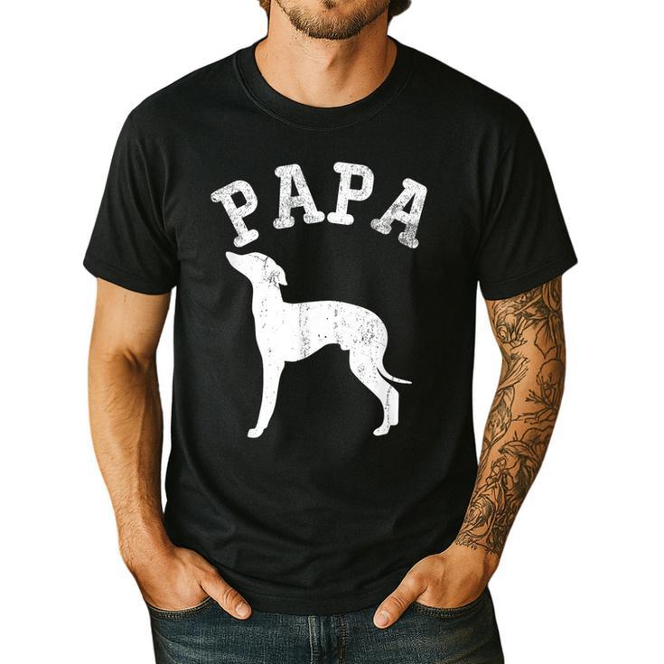 Papa ITALIAN GREYHOUND For Dad Men's Casual T-Shirt