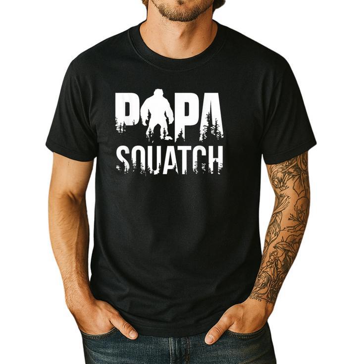 Papa Squatch For Dad Sasquatch Fathers Day Men's Casual T-Shirt