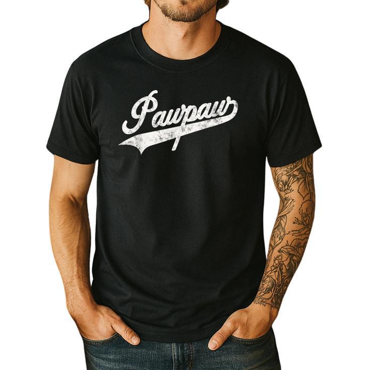 Pawpaw Vintage Retro Style For Dad Grandpa Men's Casual T-Shirt