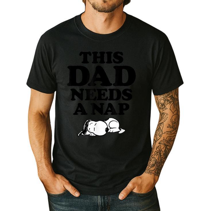 Peanuts This Dad Needs A Nap Men's Casual T-Shirt