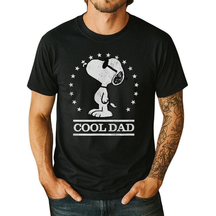 Peanuts Snoopy Cool Dad Men's Casual T-Shirt