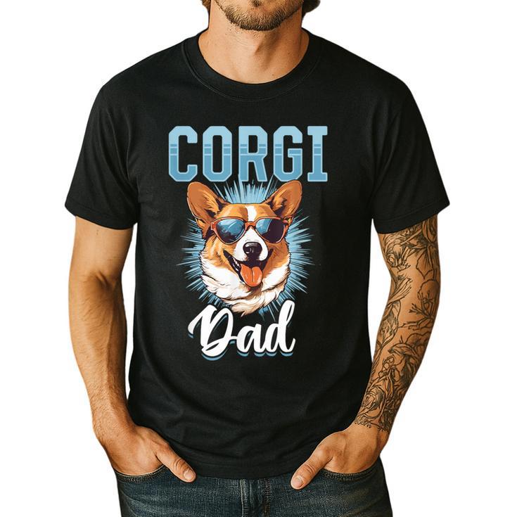 Pembroke Welsh Corgi Corgi Dad Men's Casual T-Shirt