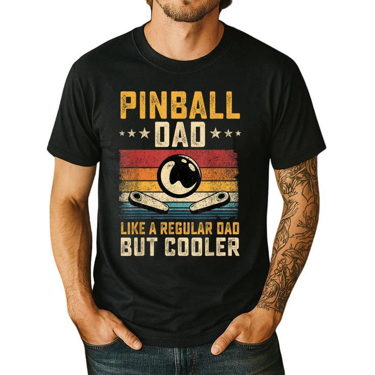 Pinball Dad Like Regular Dad But Cooler Father's Day Men's Casual T-Shirt