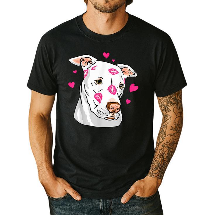 Pitbull Love Pitbull Moms Dads Men's Casual T-Shirt