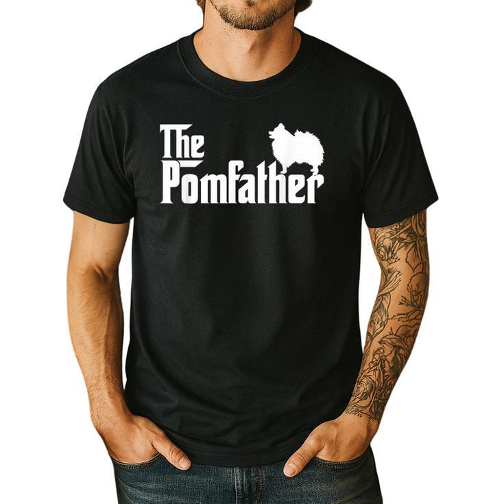 Pomeranian Father Dad The Pom Father Dog Lover Small Men's Casual T-Shirt
