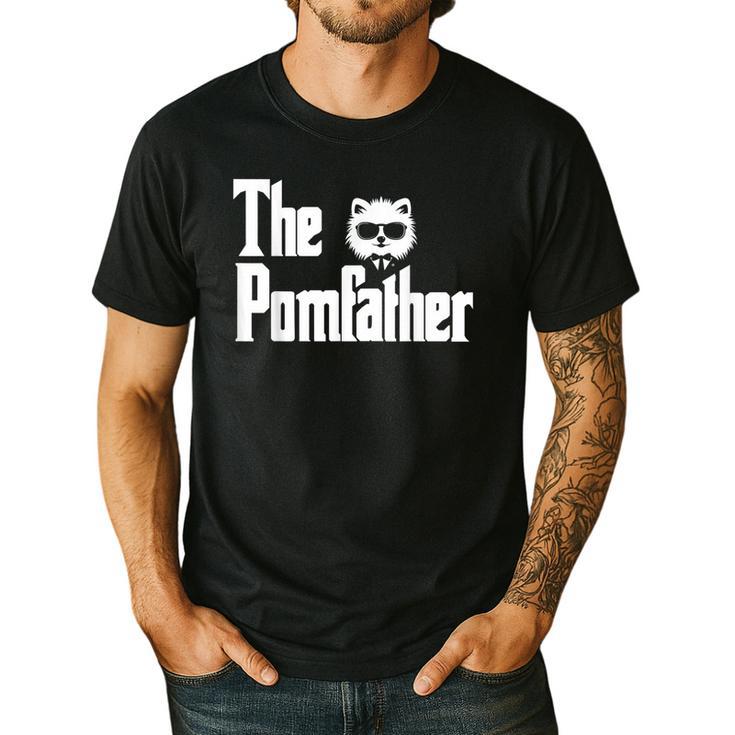 The PomFather Pomeranian Dog Dad Shirt Men Men's Casual T-Shirt