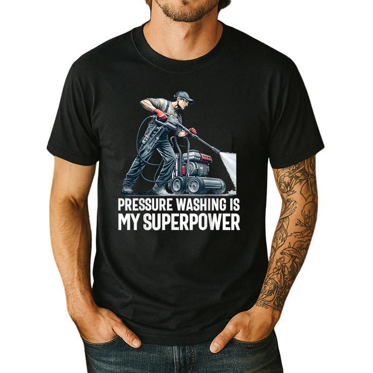 Power Washing Pressure Washing For Washer Dad Men Grandpa Men's Casual T-Shirt