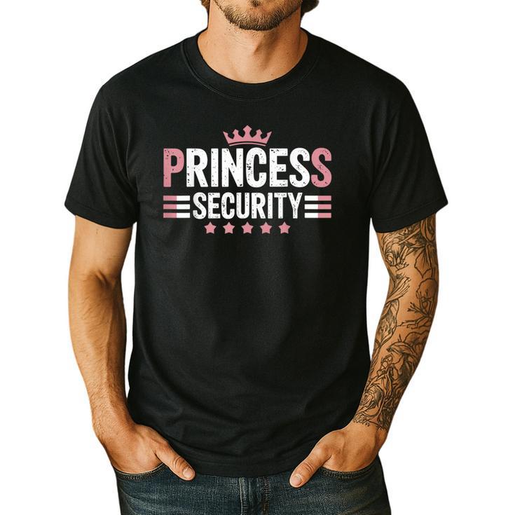 Princess Security Boys Big Brother Vintage Birthday Dad Mom Men's Casual T-Shirt