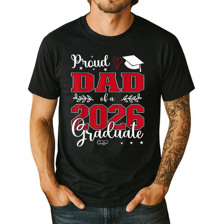 Proud Dad Of a Class Of 2026 Graduate For Graduation Men's Casual T-Shirt
