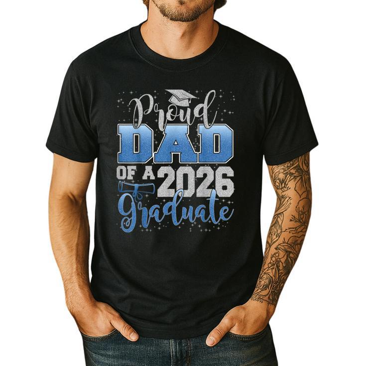 Proud Dad Of a Class Of 2026 Graduate Senior Graduation Men's Casual T-Shirt