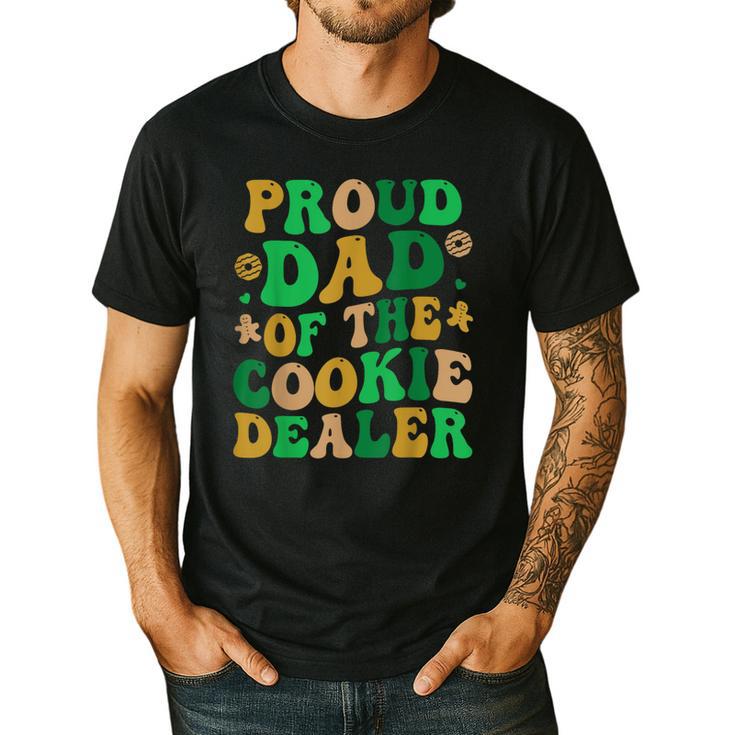 Proud Dad Of a Cookie Dealer Scout Troop Cookie Dealer Girls Men's Casual T-Shirt