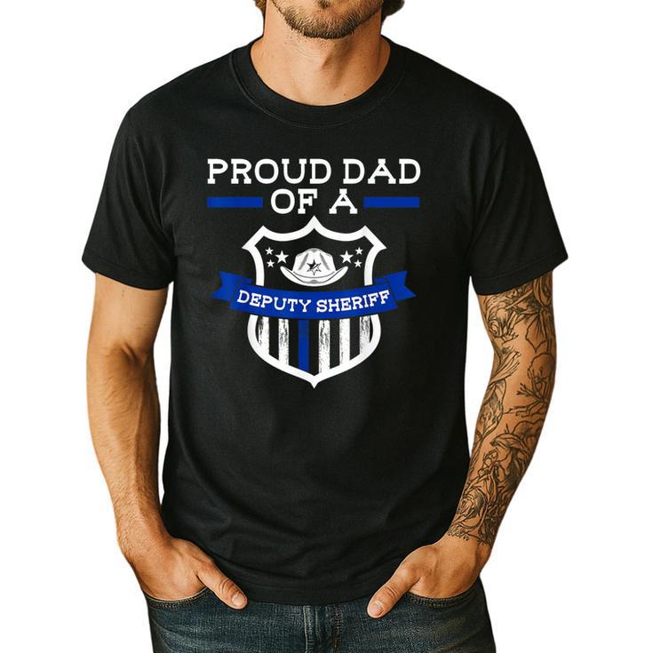 Proud Dad Of a Deputy Sheriff Deputy Sheriff Men's Casual T-Shirt