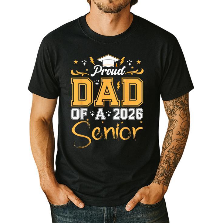 Proud Dad Of A Senior 2026 Class Of 2026 Graduate Men's Casual T-Shirt