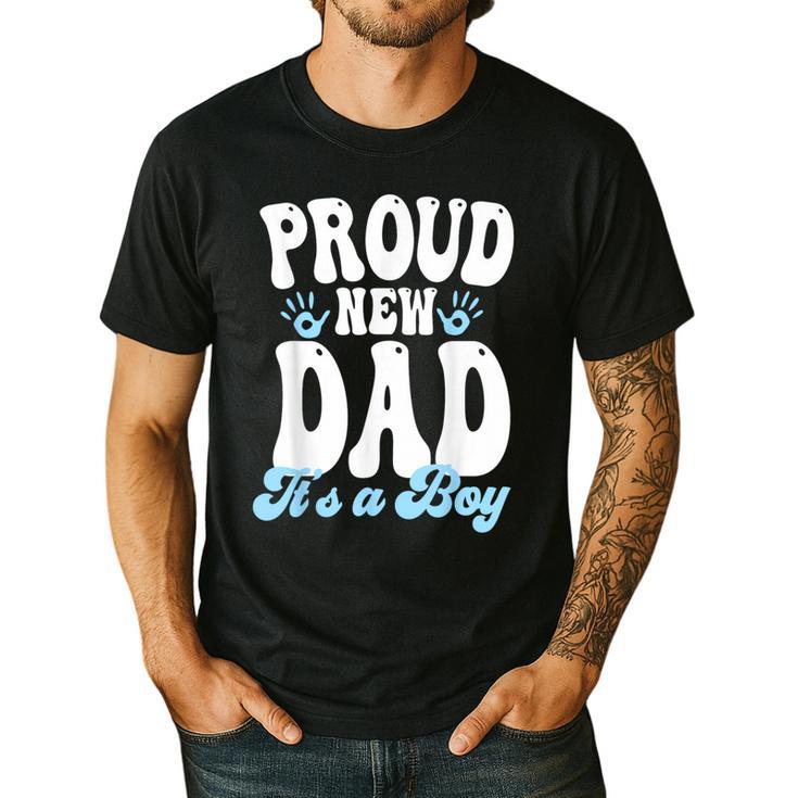 Proud New Dad It's A Boy Father To Be Soon To Be Dad Men's Casual T-Shirt