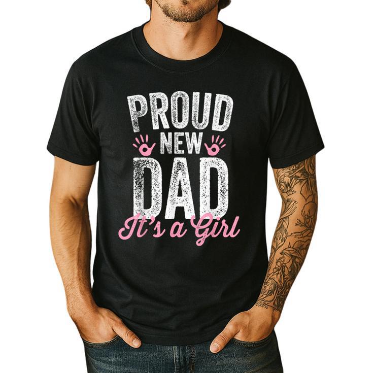 Proud New Dad It's A Girl Father To Be Soon To Be Dad Men's Casual T-Shirt