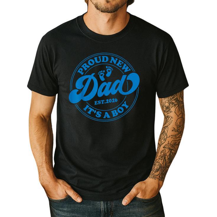 Proud New Daddy It's A Boy Dad To Be 1st Time Father Men's Casual T-Shirt