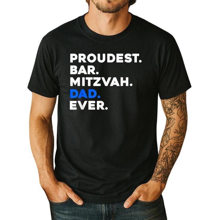 PROUDEST BAR MITZVAH DAD EVER Jewish BOY Celebration Men's Casual T-Shirt