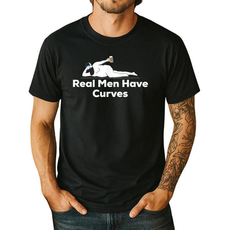 Real Men Have Curves Dad Body Men's Casual T-Shirt