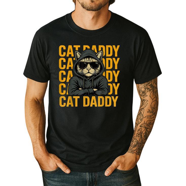 Retro Cat Daddy Style Animal For Men Women Kid Boy Girl Men's Casual T-Shirt