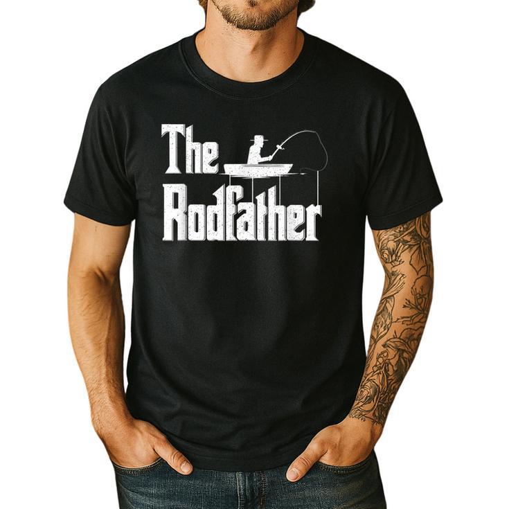 The Rodfather  Fishing Dad Men's Casual T-Shirt