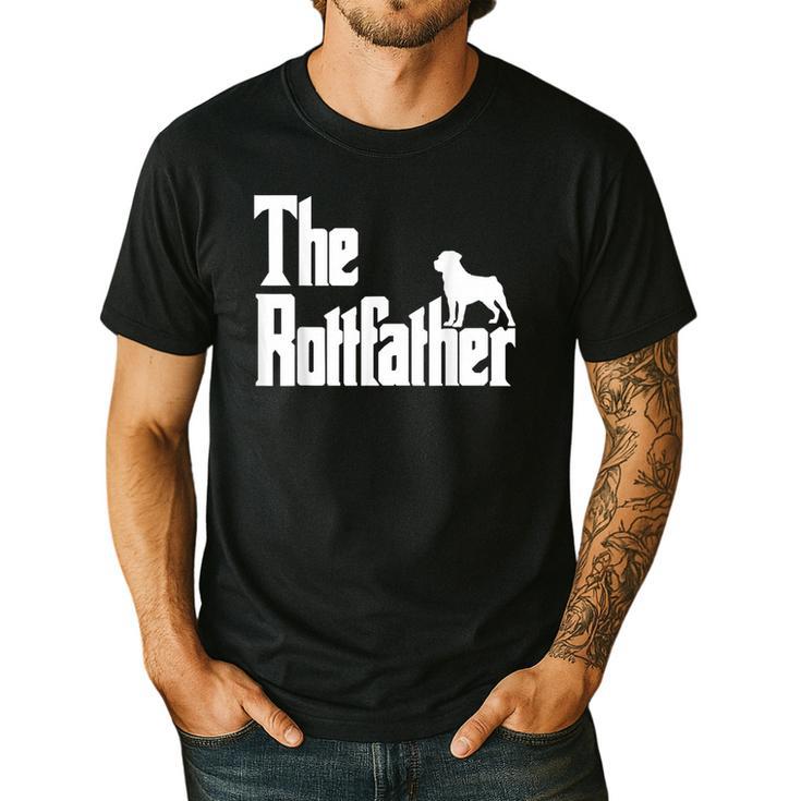 The RottFather Rottweiler Dad Shirt Men Men's Casual T-Shirt