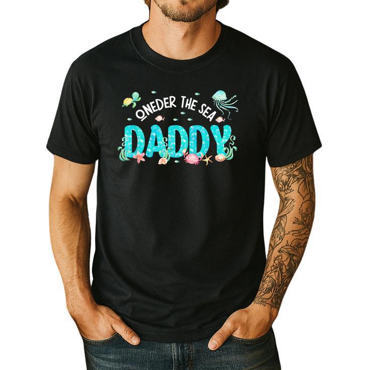 Under Sea Daddy Birthday Girl Boy Matching Family Party Men's Casual T-Shirt