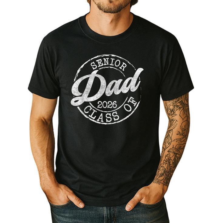 Senior 2026 Graduate Proud Dad Class Of 2026 Dad Senior Men Men's Casual T-Shirt